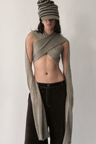 Khaki Crossover Top