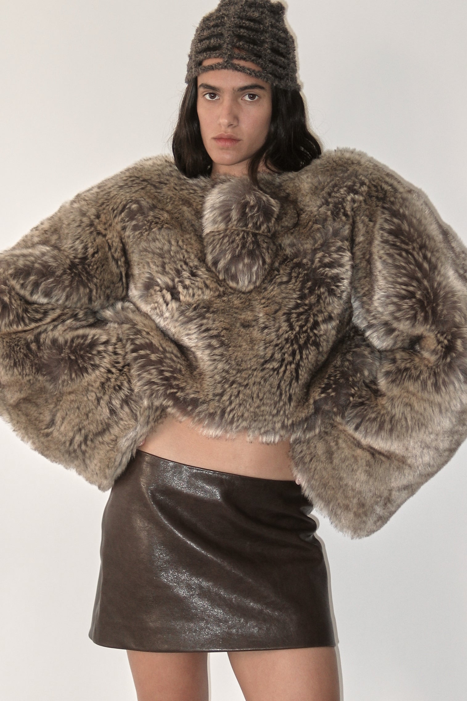 Chameleon Beige Bolero Fur