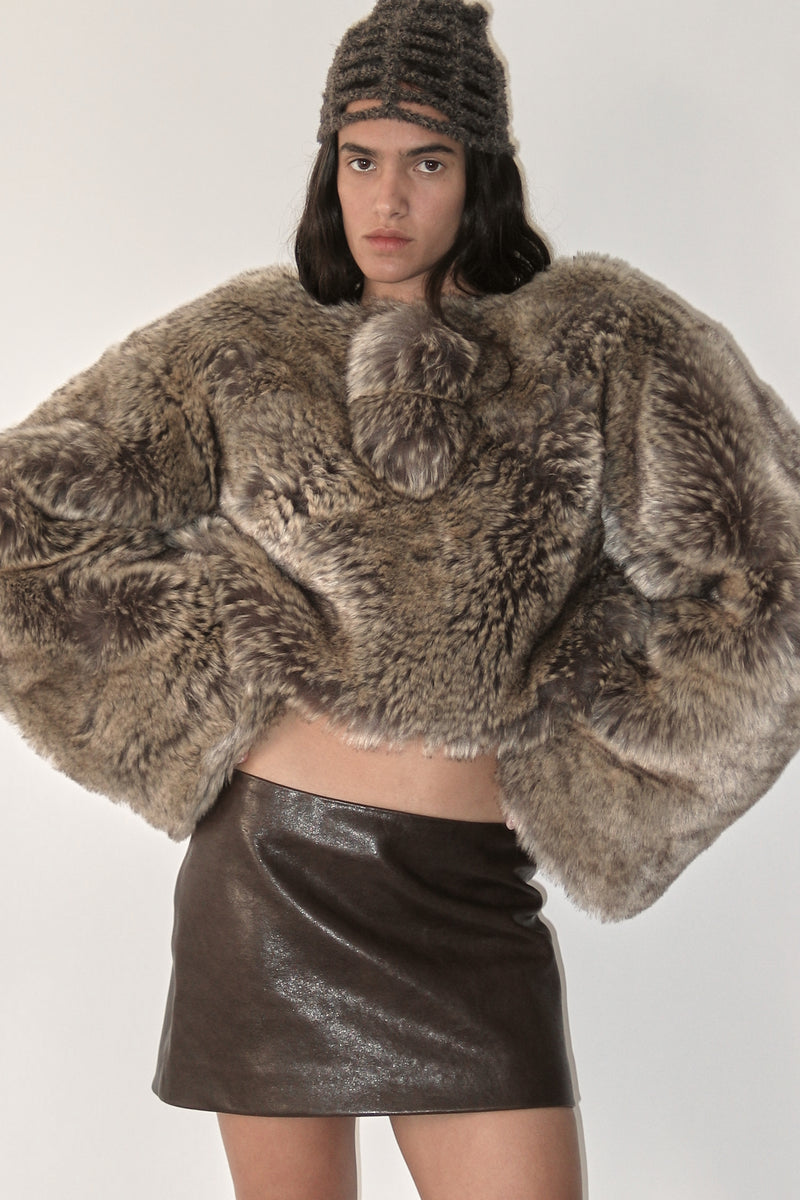 Chameleon Beige Bolero Fur
