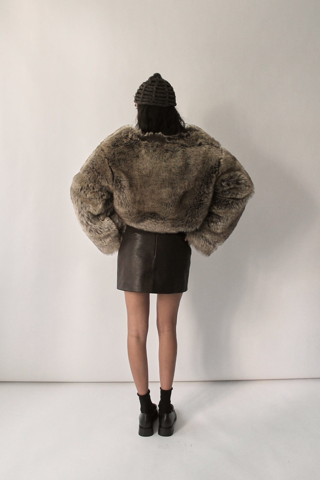 Chameleon Beige Bolero Fur
