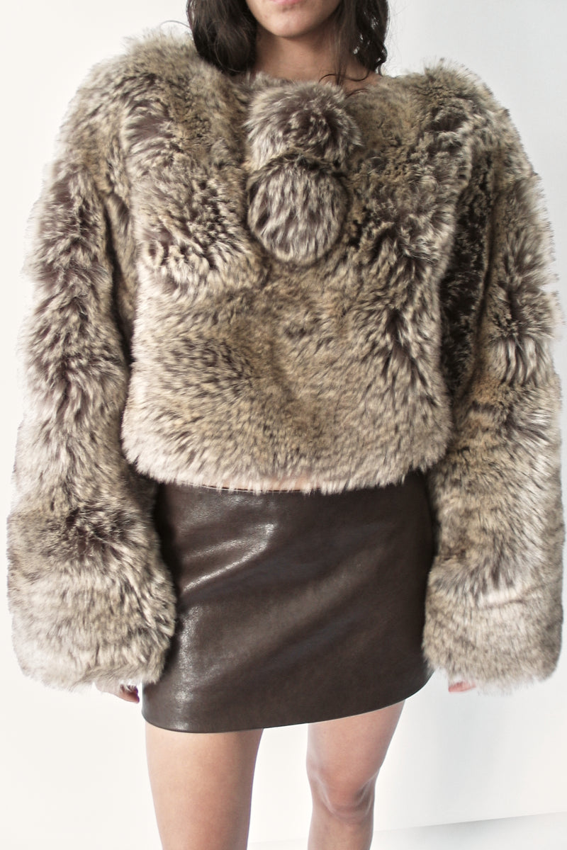 Chameleon Beige Bolero Fur