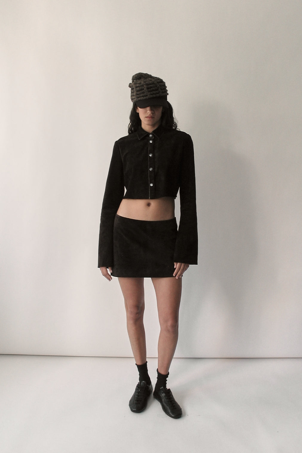 Dark Chocolate Micro Suede Skirt