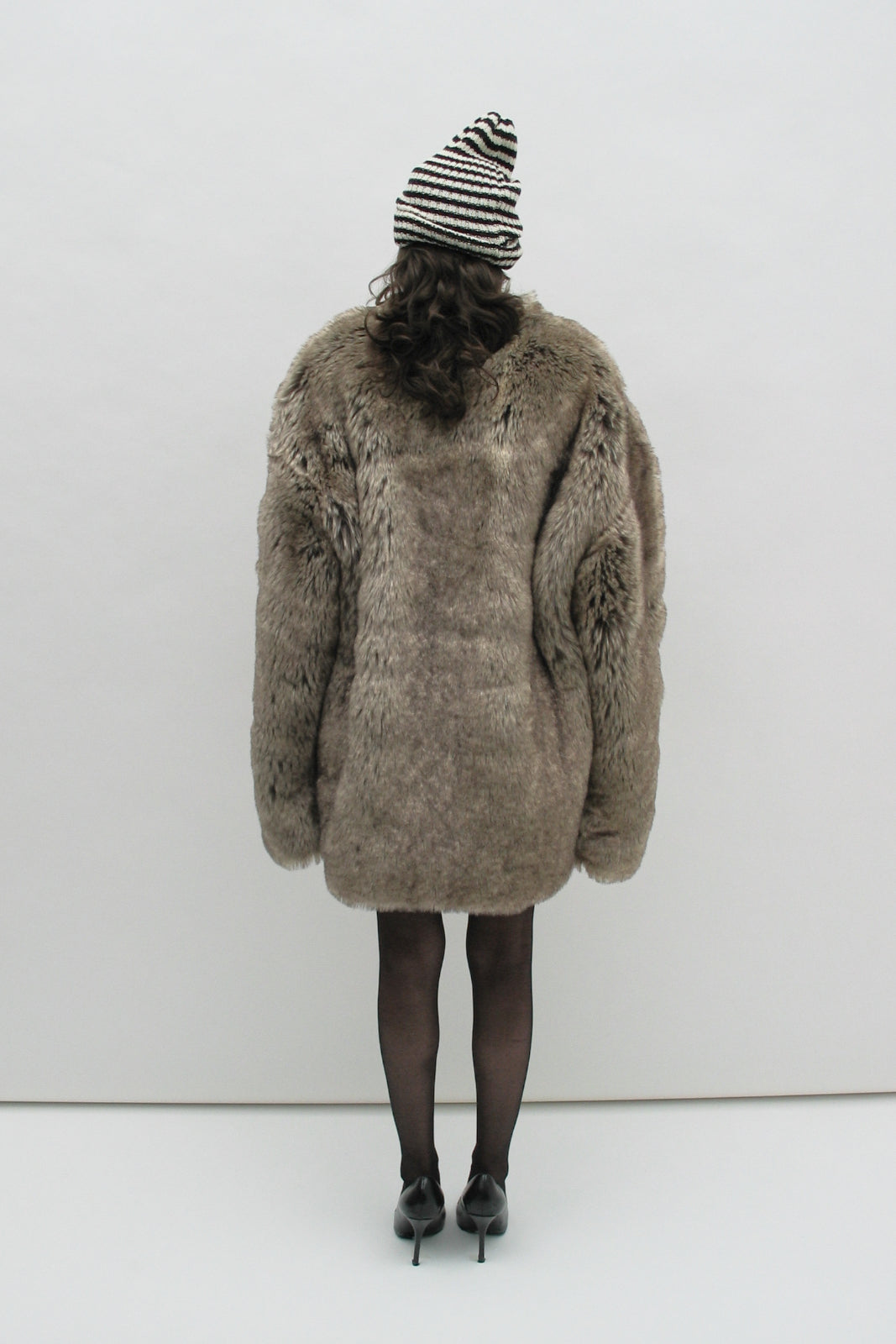 Veste en fourrure écologique