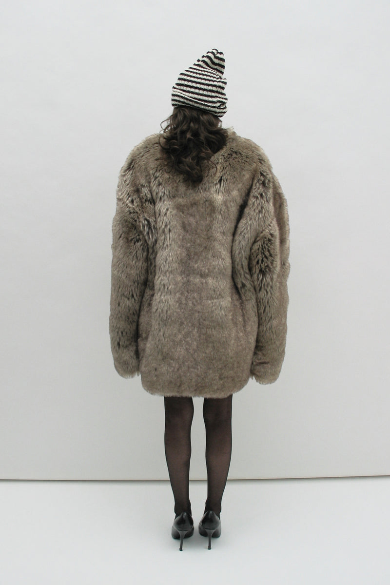Eco-fur jacket