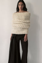 Butter White Gigantic Bouclé Muff