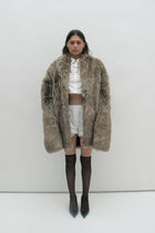 Veste en fourrure écologique