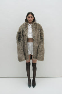 Veste en fourrure écologique