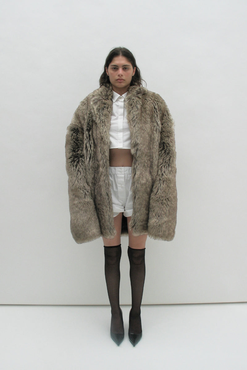 Eco-fur jacket