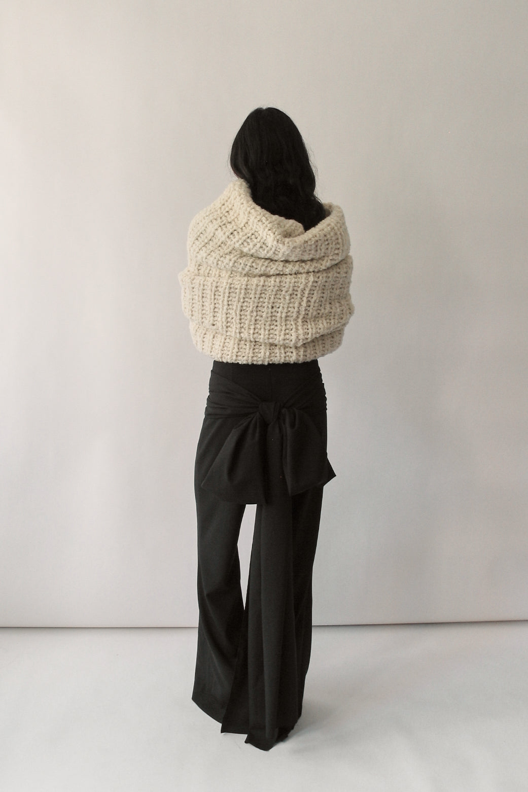 Black Wrap-Tie Pants