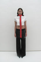 Red tie-scarf