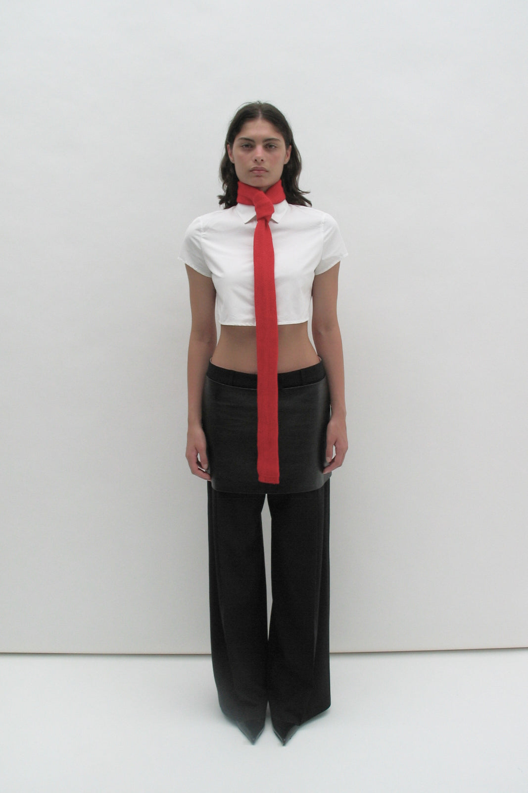 Red tie-scarf