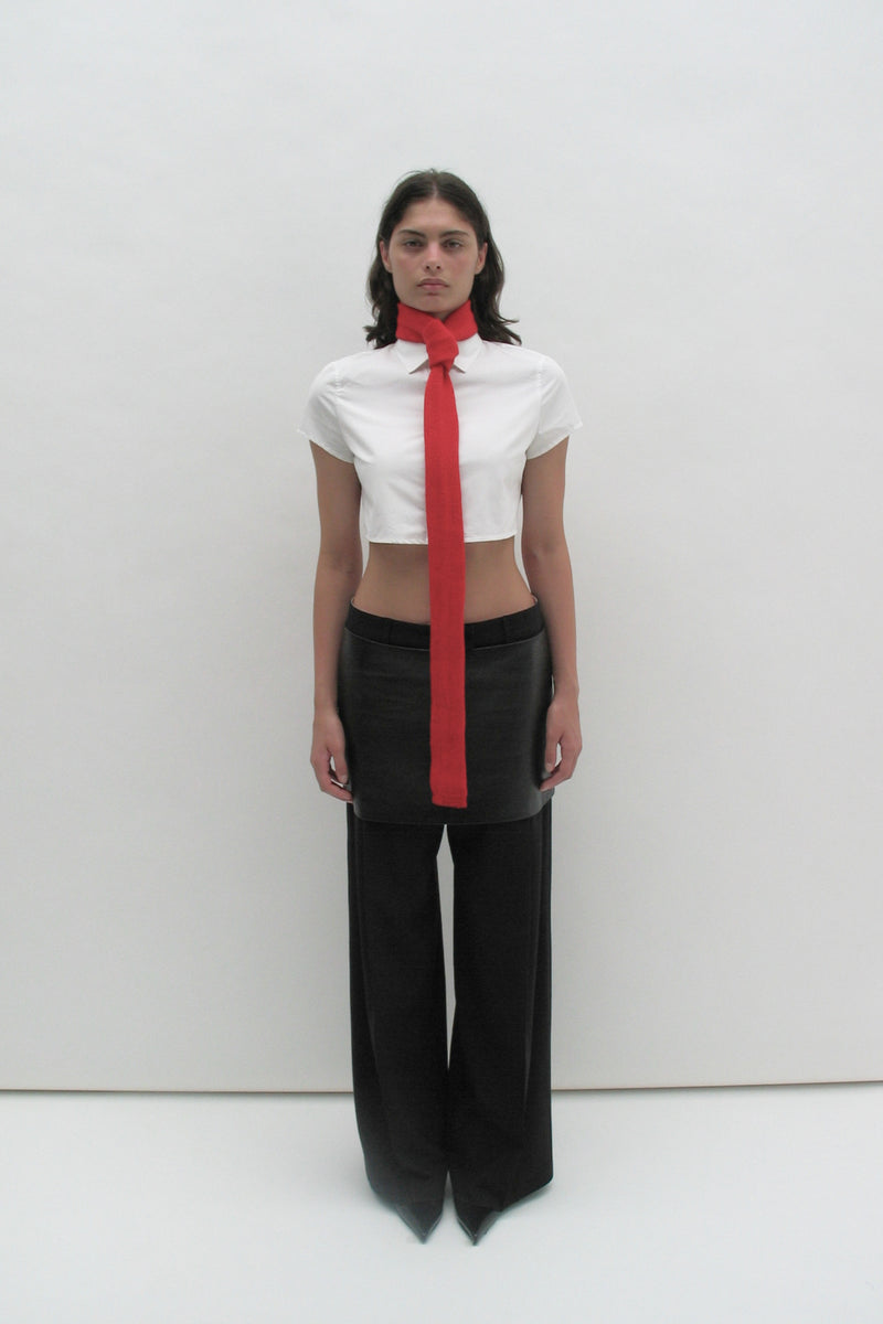Red tie-scarf