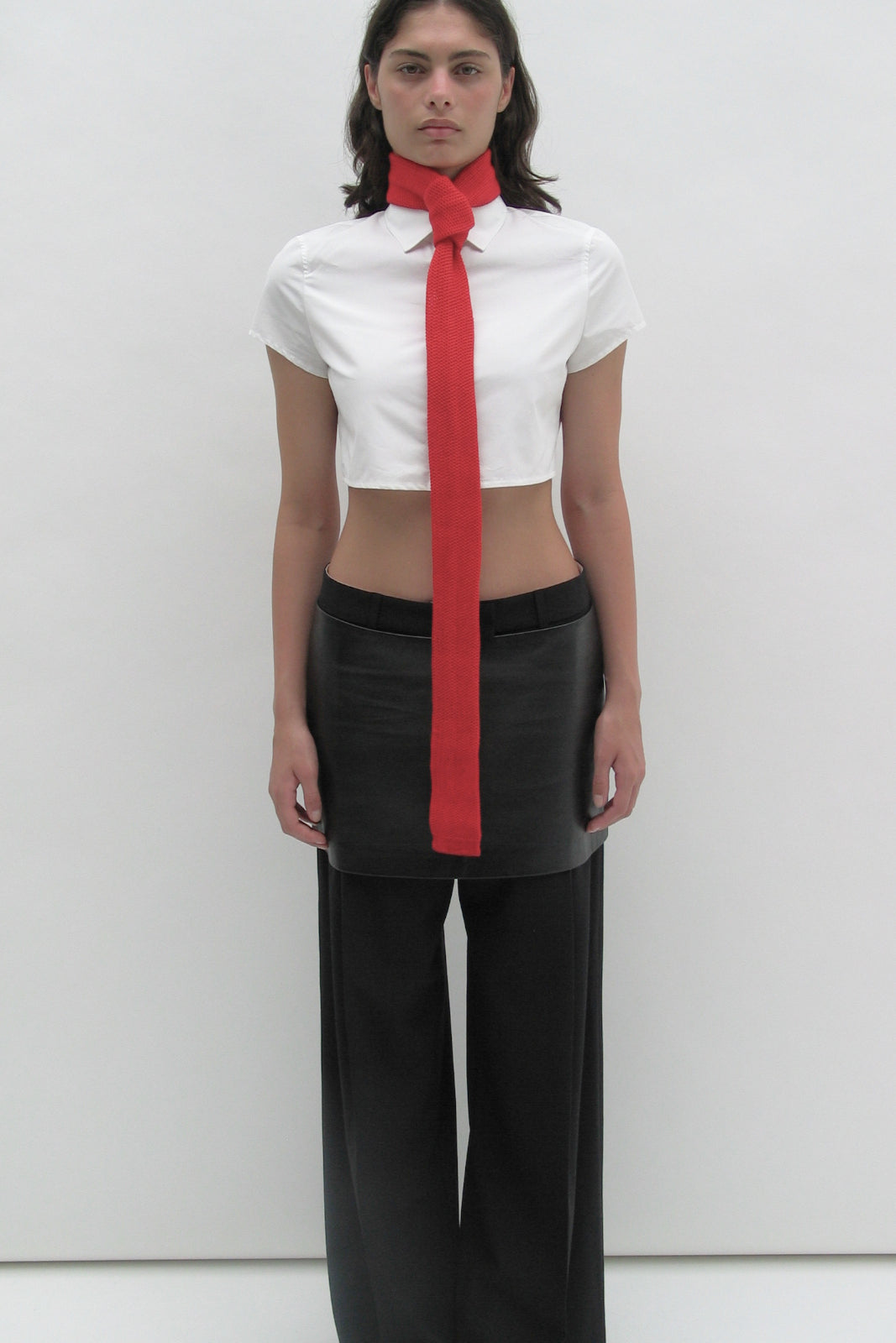 Red tie-scarf