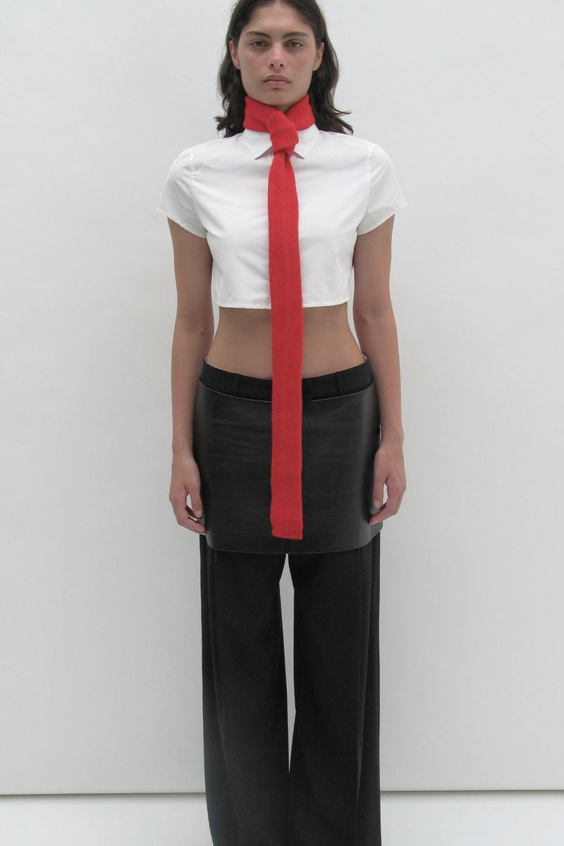 Red tie-scarf