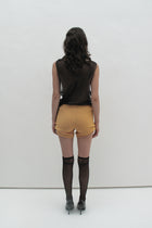 Knit orange shorts
