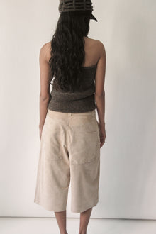 Beige Suede Culottes