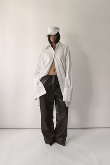 Dark Chocolate Leather Pants