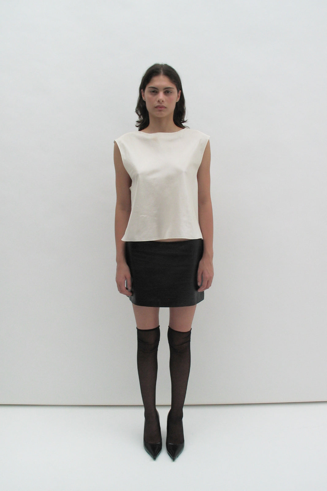 Silk crop top