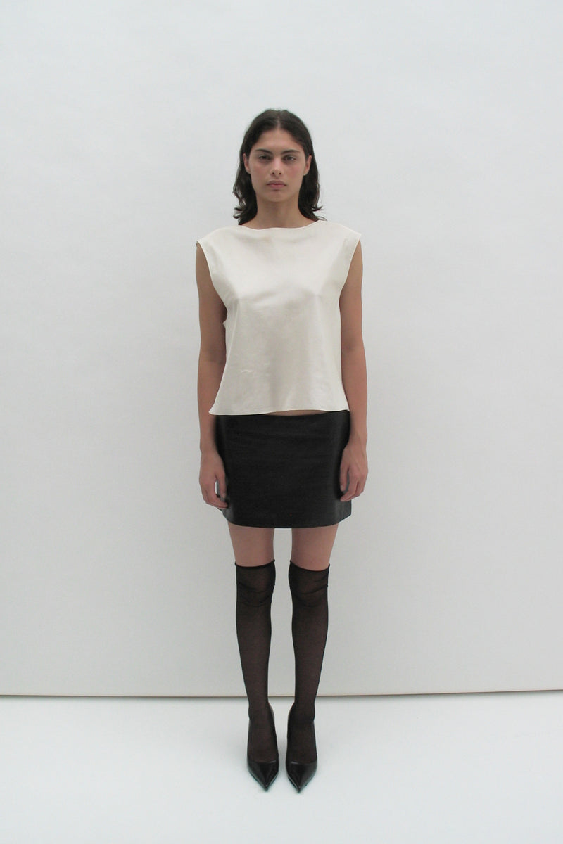 Silk crop top