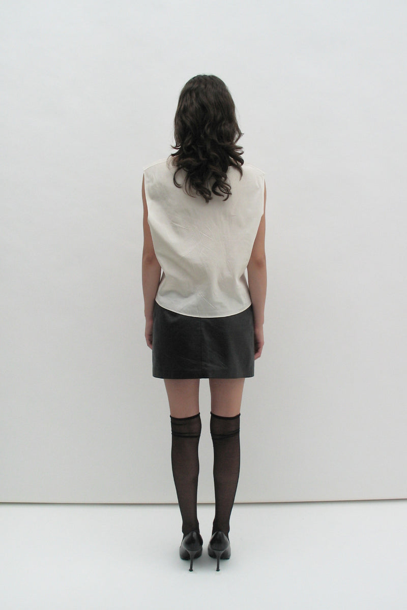 Silk crop top