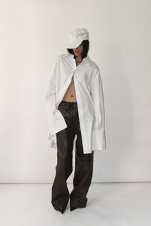 Dark Chocolate Leather Pants