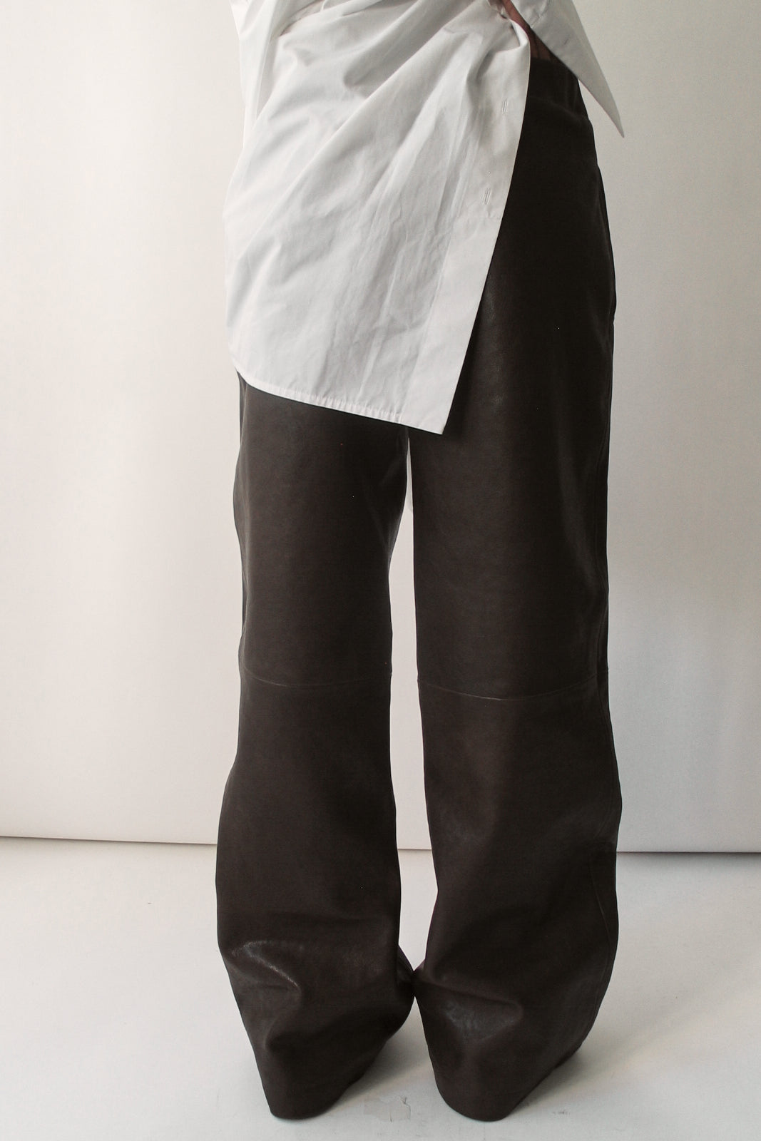 Dark Chocolate Leather Pants