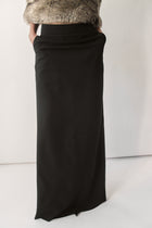 Black Maxi Sporty Skirt