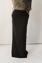 Black Maxi Sporty Skirt