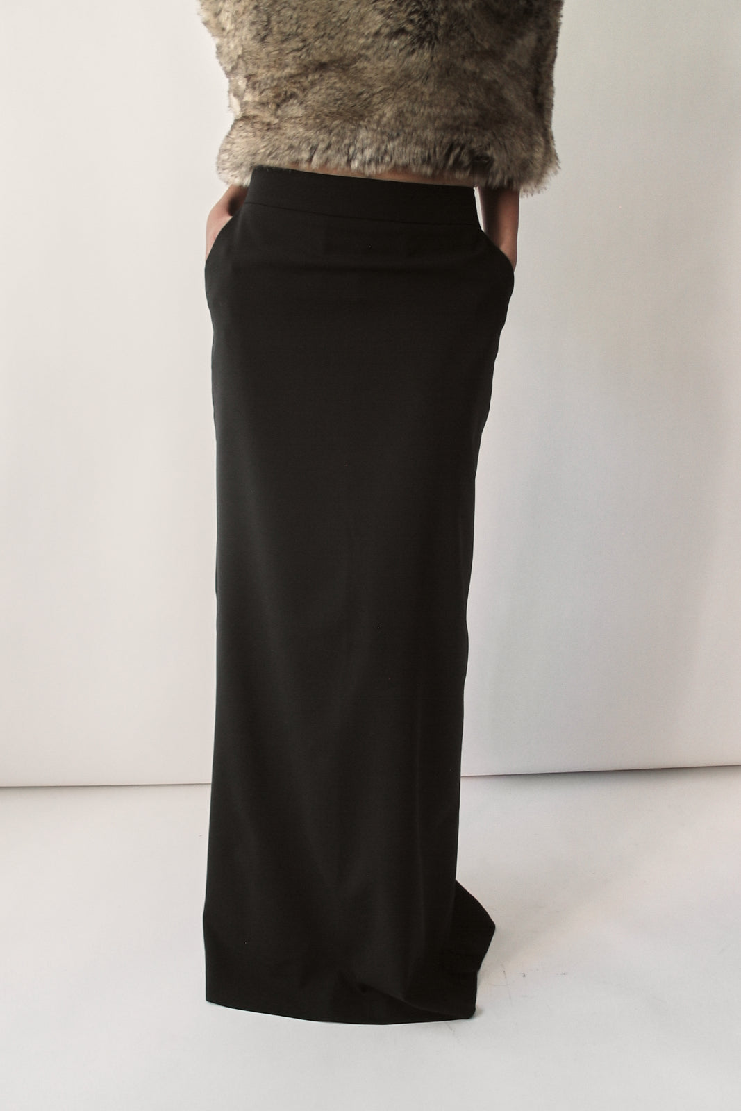 Black Maxi Sporty Skirt