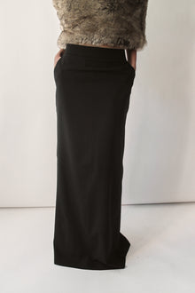 Black Maxi Sporty Skirt