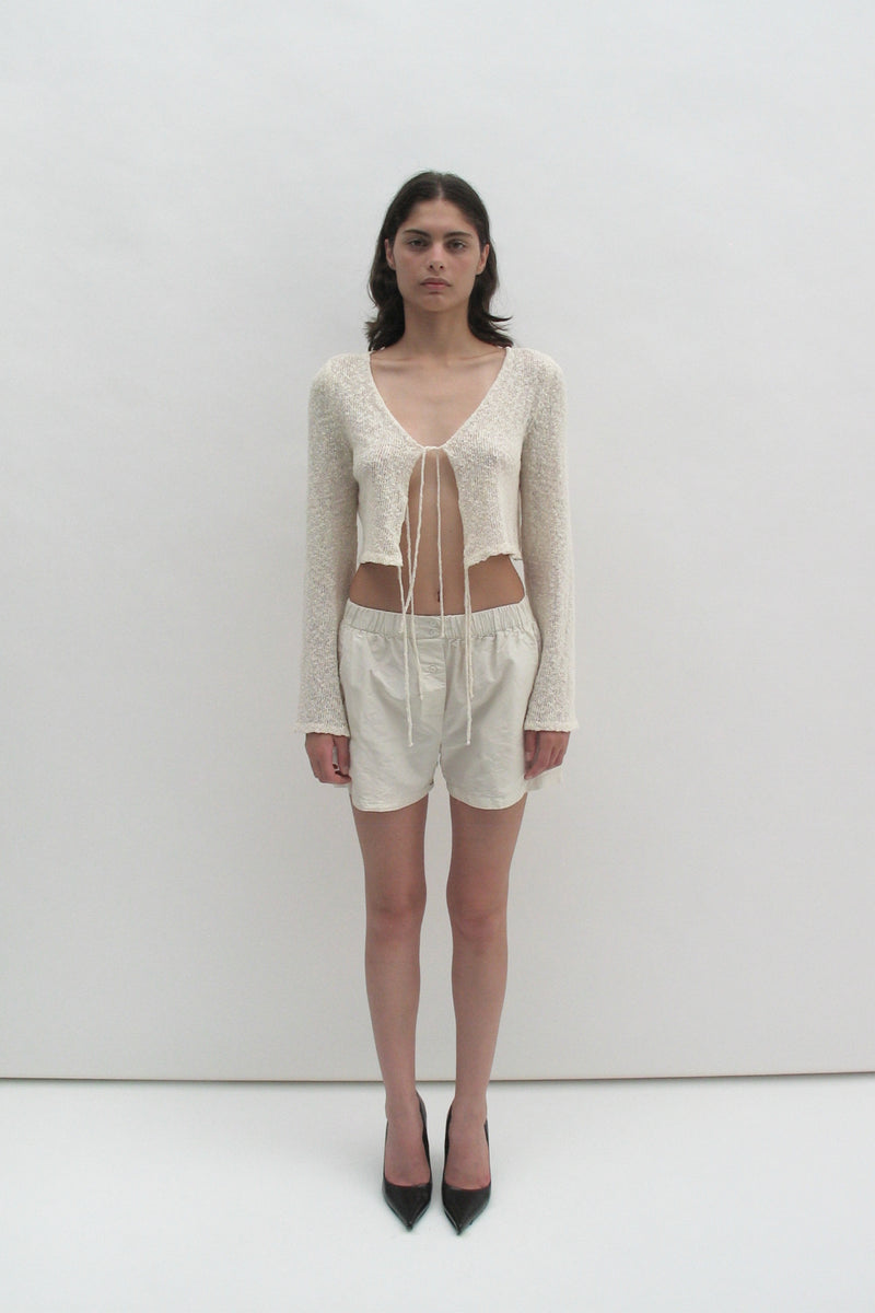 Boucle crop top