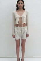 Boucle crop top