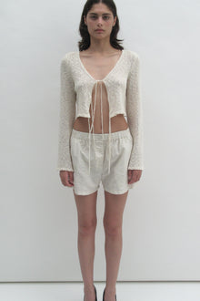 Boucle crop top