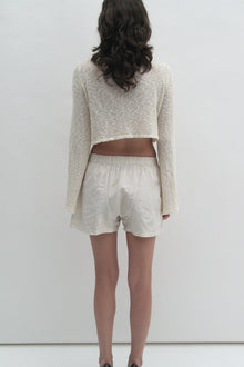 Boucle crop top