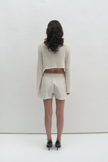 Boucle crop top
