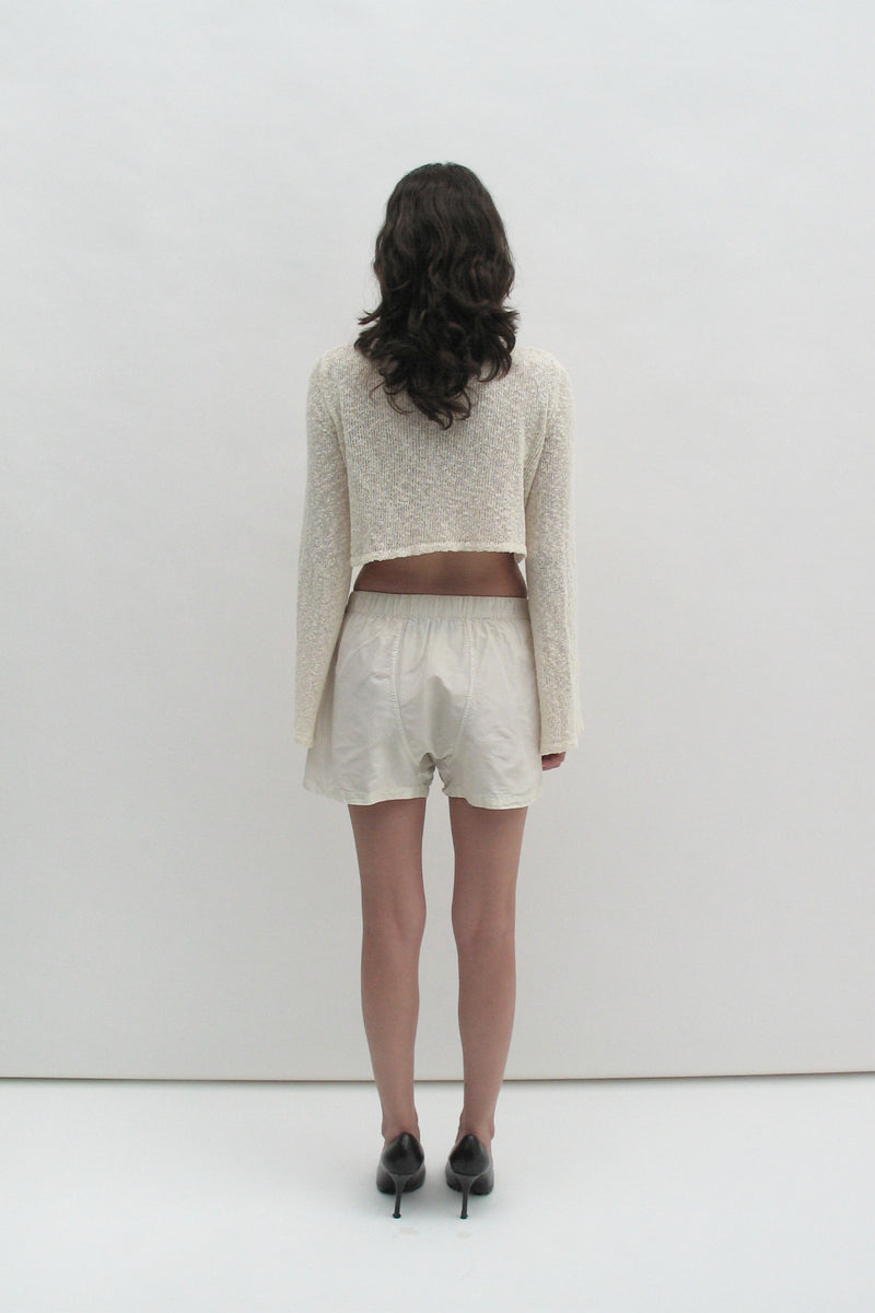 Boucle crop top