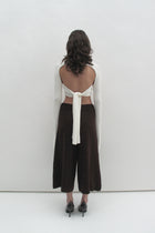 Crossover white straps top