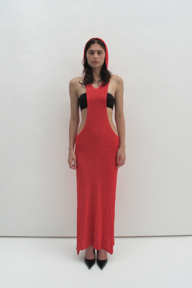 Boucle cutout dress