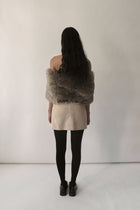 Beige Micro Suede Skirt