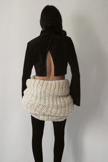 Butter White Gigantic Bouclé Muff