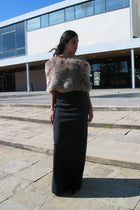 Black Maxi Sporty Skirt