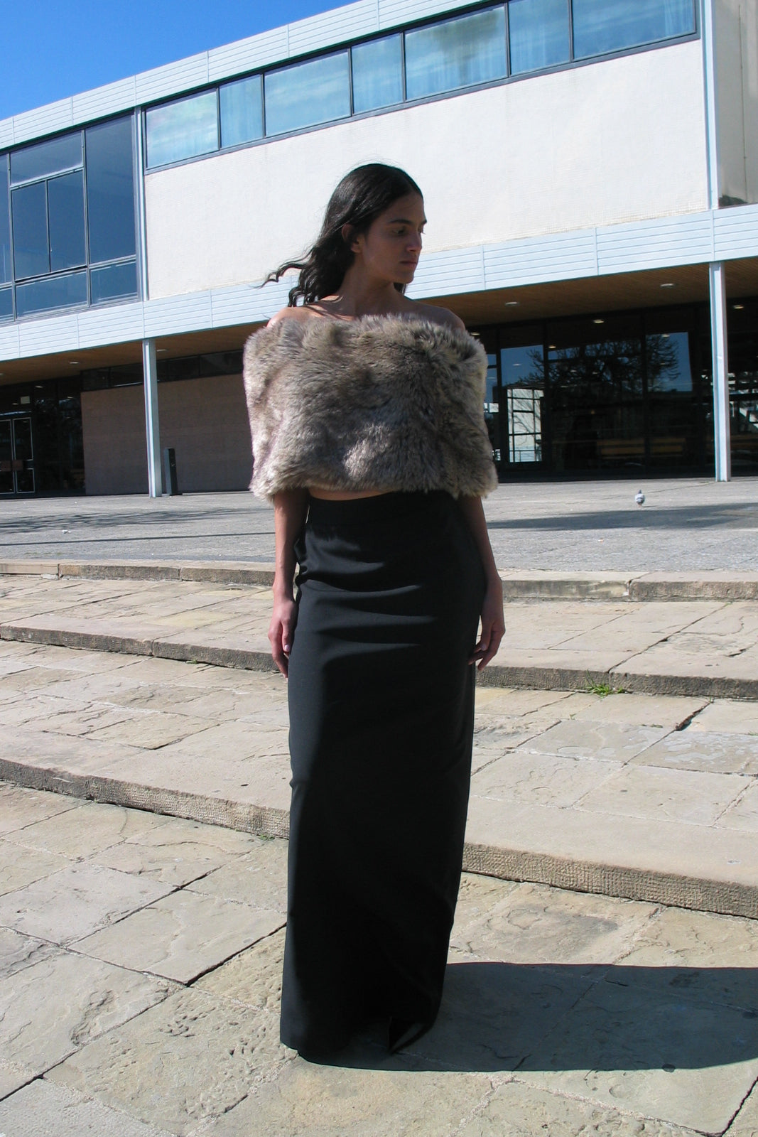 Black Maxi Sporty Skirt